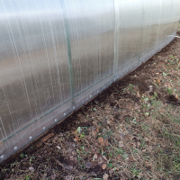 Каждая теплица (у нас из 6 шт) подготавливается к новому сезону. В этом году, кроме обычных работ, пришлось снимать и вновь устанавливать поликарбонат